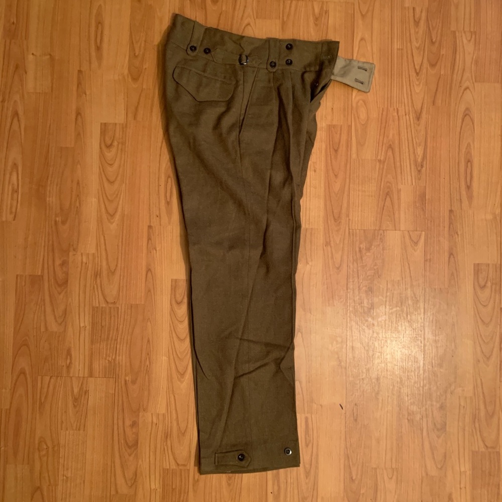 New wool cargo pant